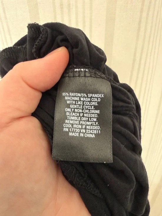 Mossimo Black Drape Neck Jumpsuit with Pockets - Picture 7 of 7